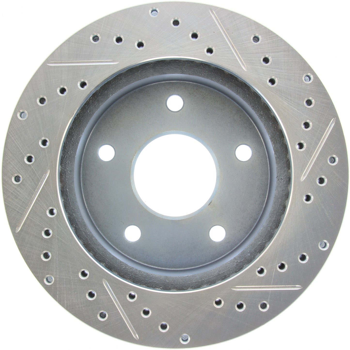 StopTech Select Sport Drilled And Slotted Brake Rotor; Front Right