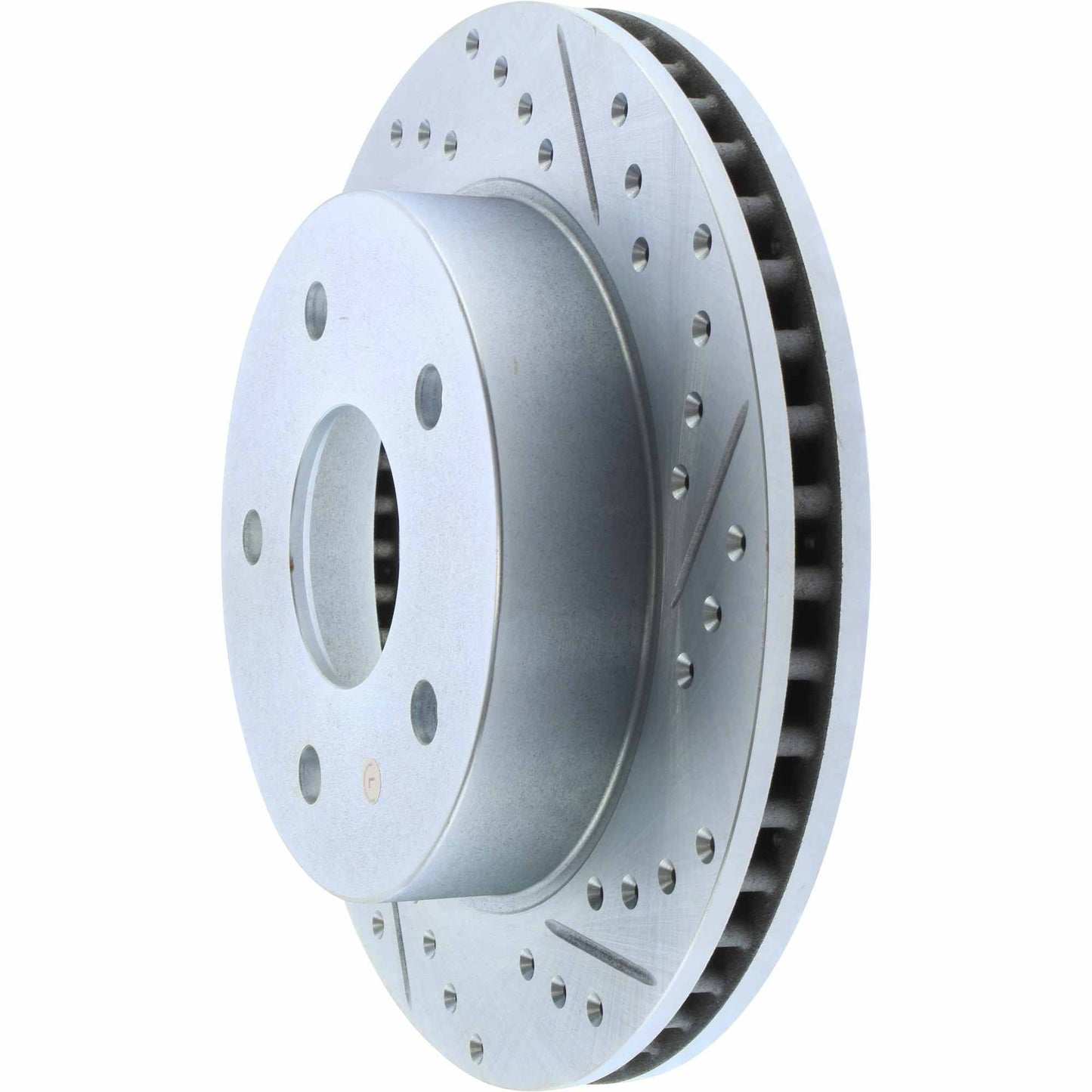 StopTech Select Sport Drilled And Slotted Brake Rotor; Front Left