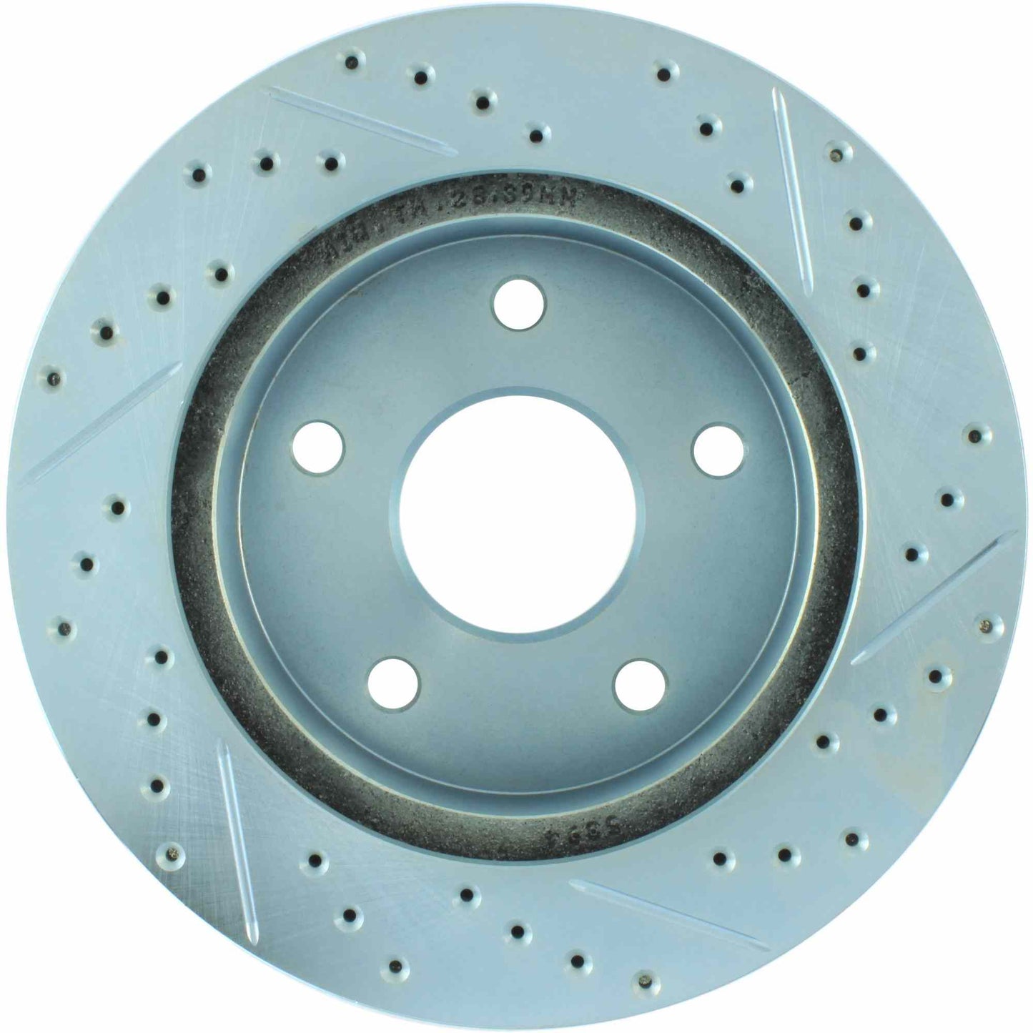 StopTech Select Sport Drilled And Slotted Brake Rotor; Front Right