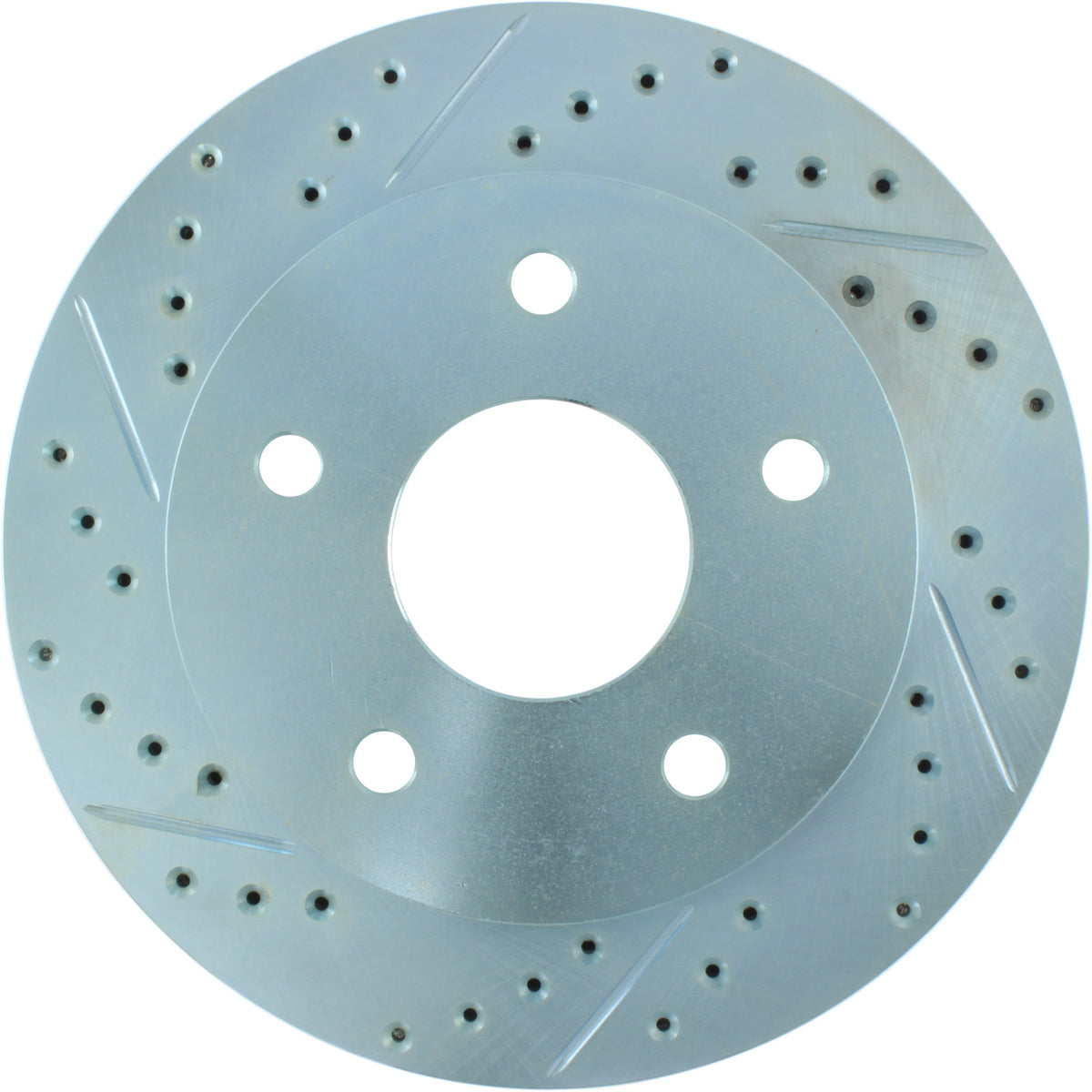 StopTech Select Sport Drilled And Slotted Brake Rotor; Front Right