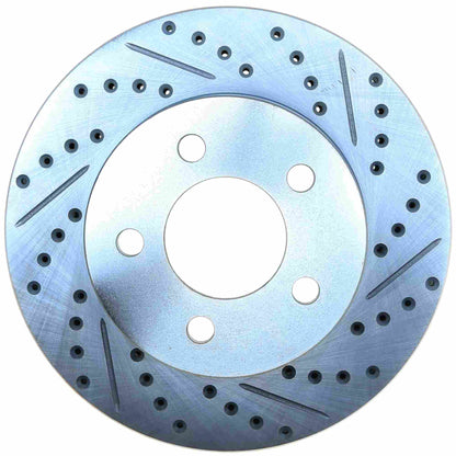 StopTech Select Sport Drilled And Slotted Brake Rotor; Front Left