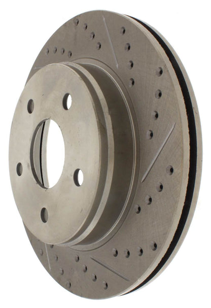 StopTech  Select Sport Drilled And Slotted Brake Rotor; Front Left