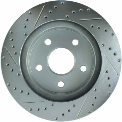 StopTech  Select Sport Drilled And Slotted Brake Rotor; Front Left