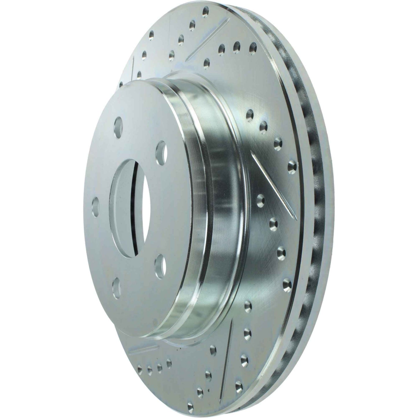 StopTech Select Sport Drilled And Slotted Brake Rotor; Front Right