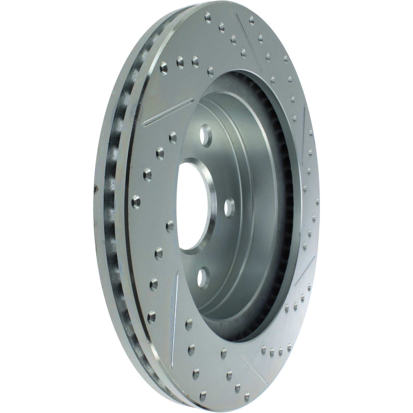 StopTech Select Sport Drilled And Slotted Brake Rotor; Front Right