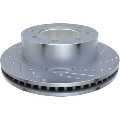 StopTech Select Sport Drilled And Slotted Brake Rotor; Front Left