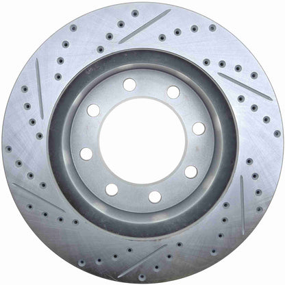 StopTech Select Sport Drilled And Slotted Brake Rotor; Front Left