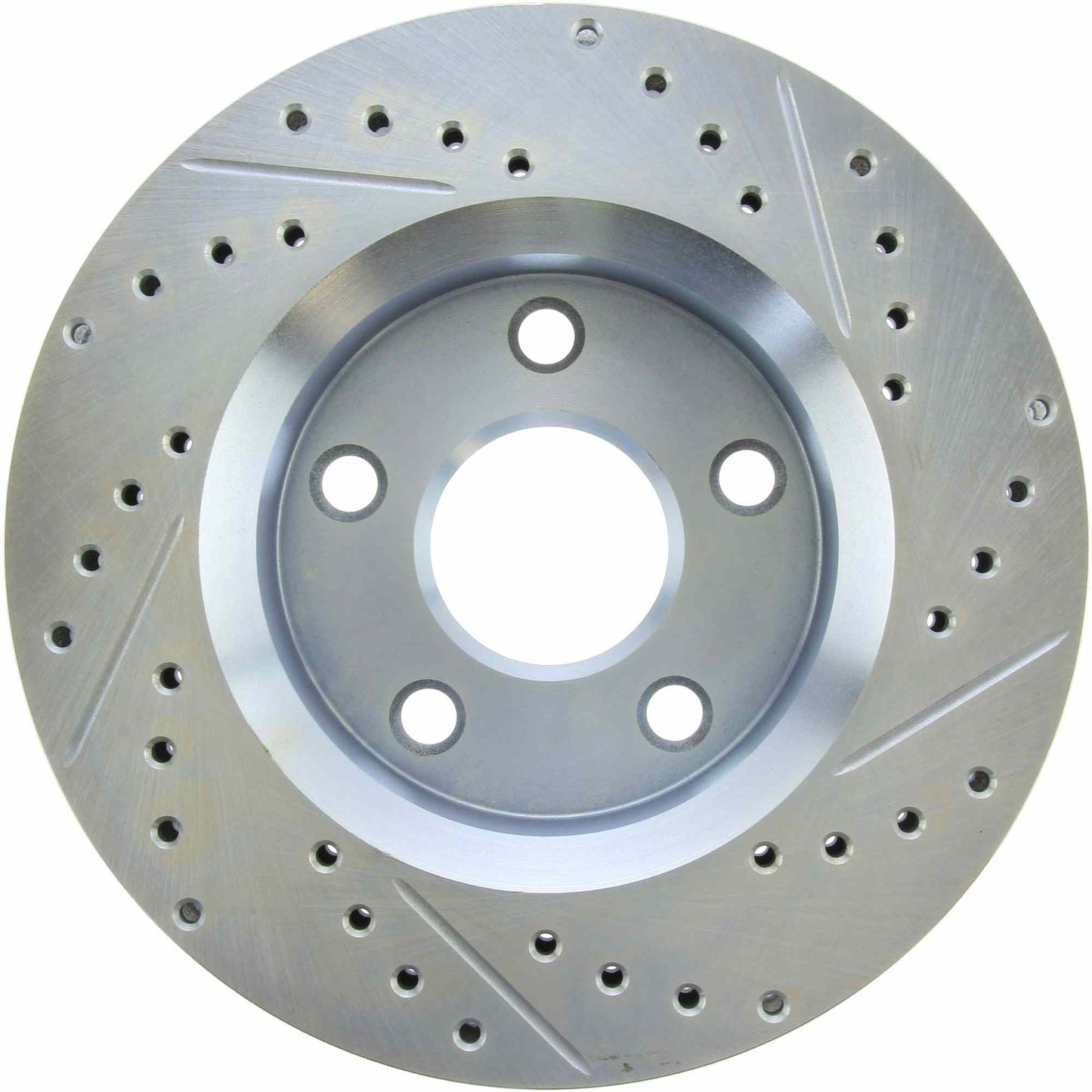 StopTech Select Sport Drilled And Slotted Brake Rotor; Front Right