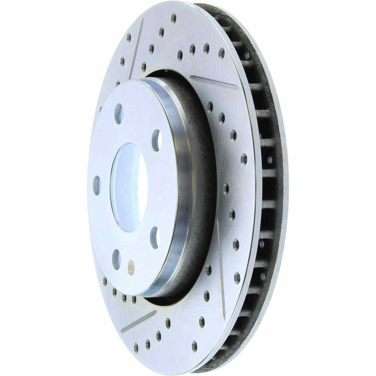 StopTech Select Sport Drilled And Slotted Brake Rotor; Front Right