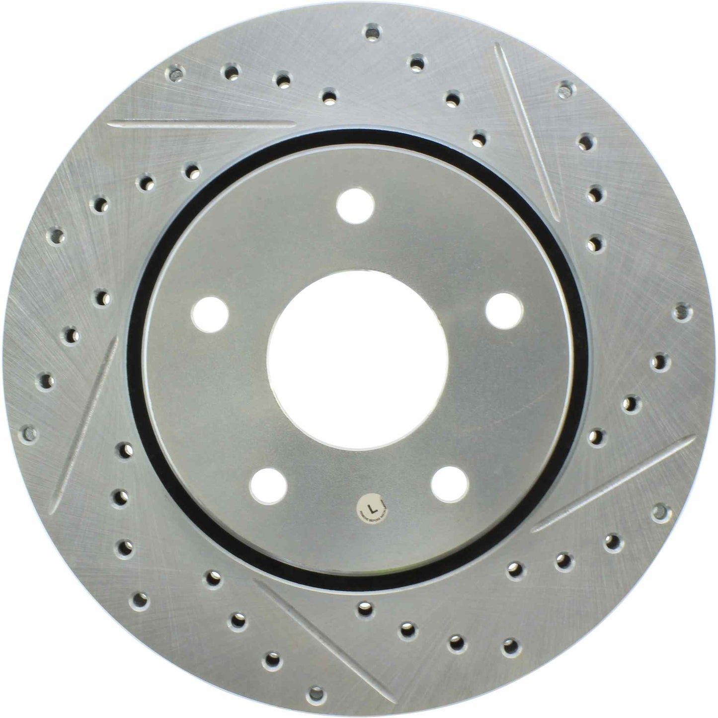 StopTech Select Sport Drilled And Slotted Brake Rotor; Front Left