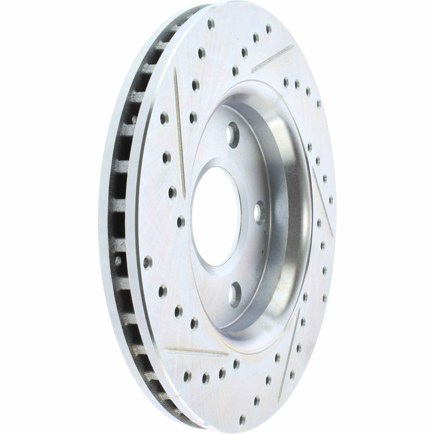StopTech Select Sport Drilled And Slotted Brake Rotor; Front Left