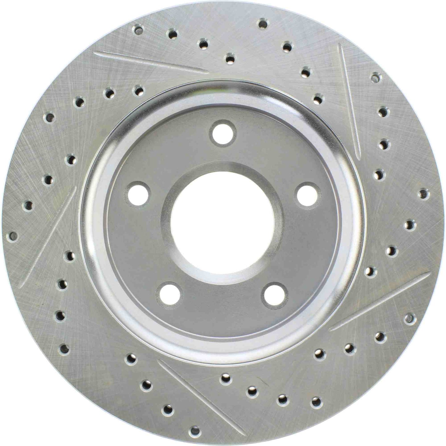 StopTech Select Sport Drilled And Slotted Brake Rotor; Front Right