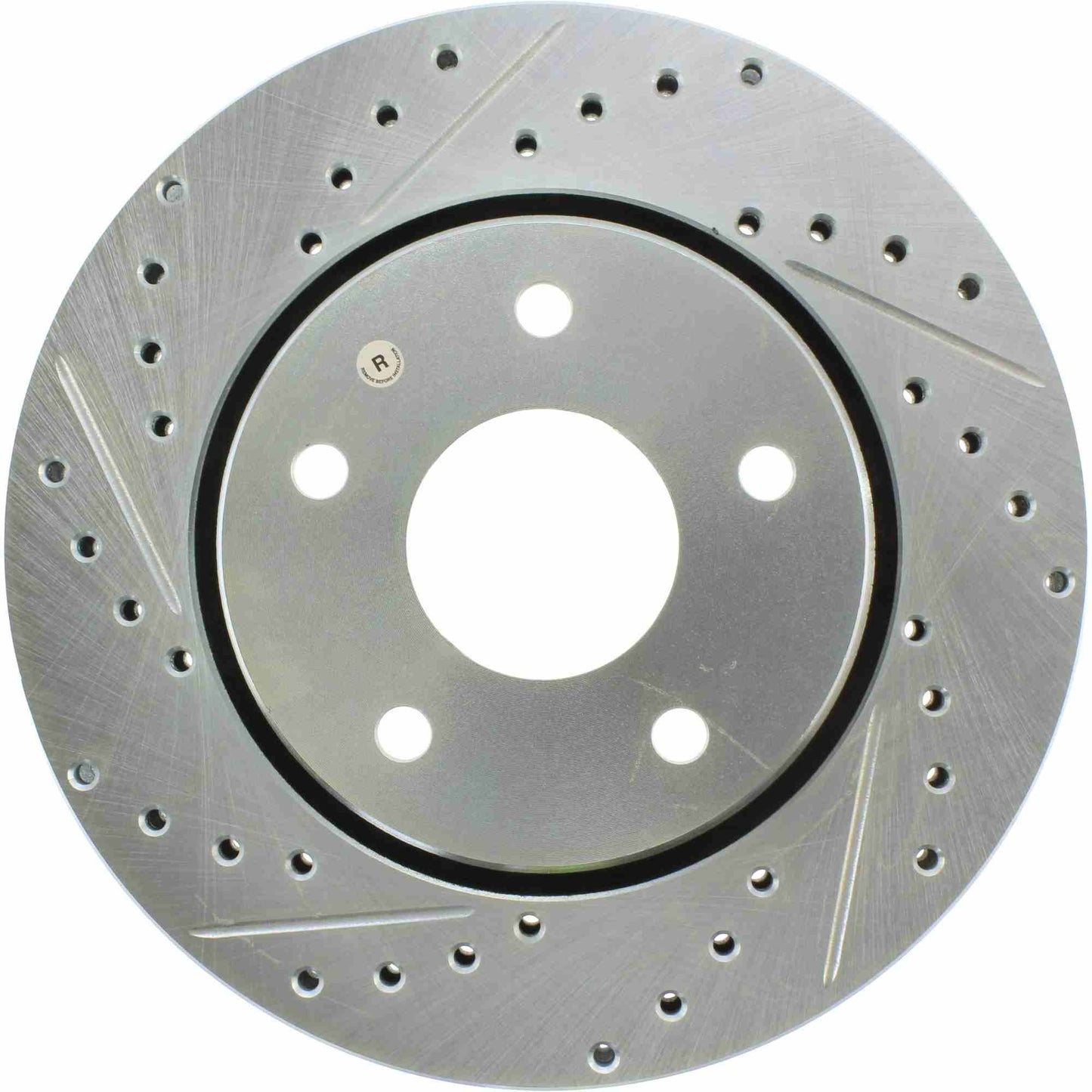 StopTech Select Sport Drilled And Slotted Brake Rotor; Front Right