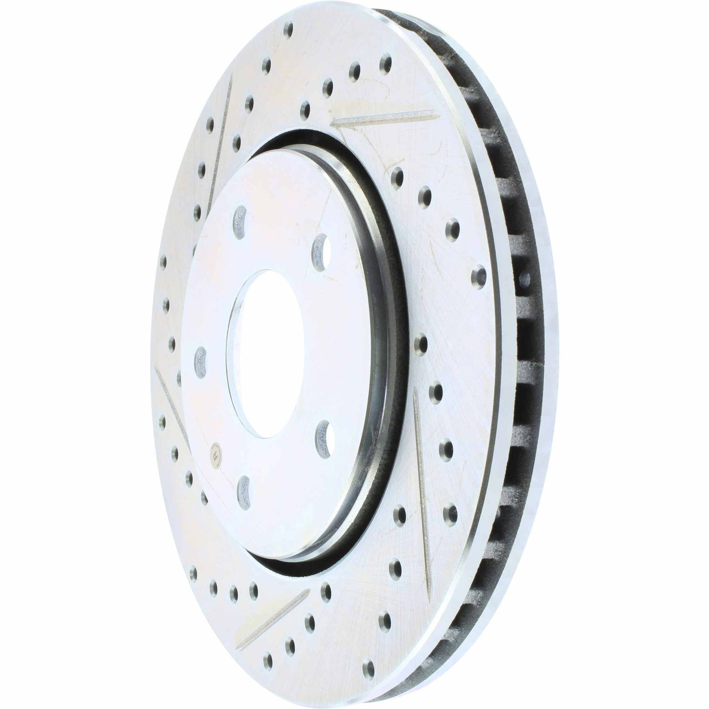 StopTech Select Sport Drilled And Slotted Brake Rotor; Front Right
