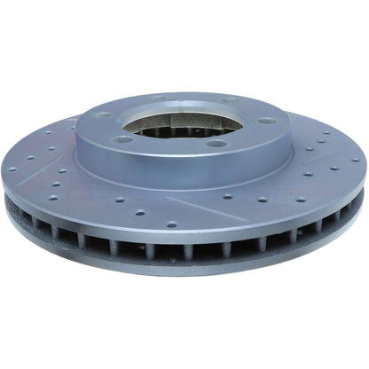 StopTech Select Sport Drilled And Slotted Brake Rotor; Front Left
