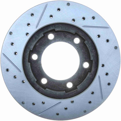 StopTech Select Sport Drilled And Slotted Brake Rotor; Front Left