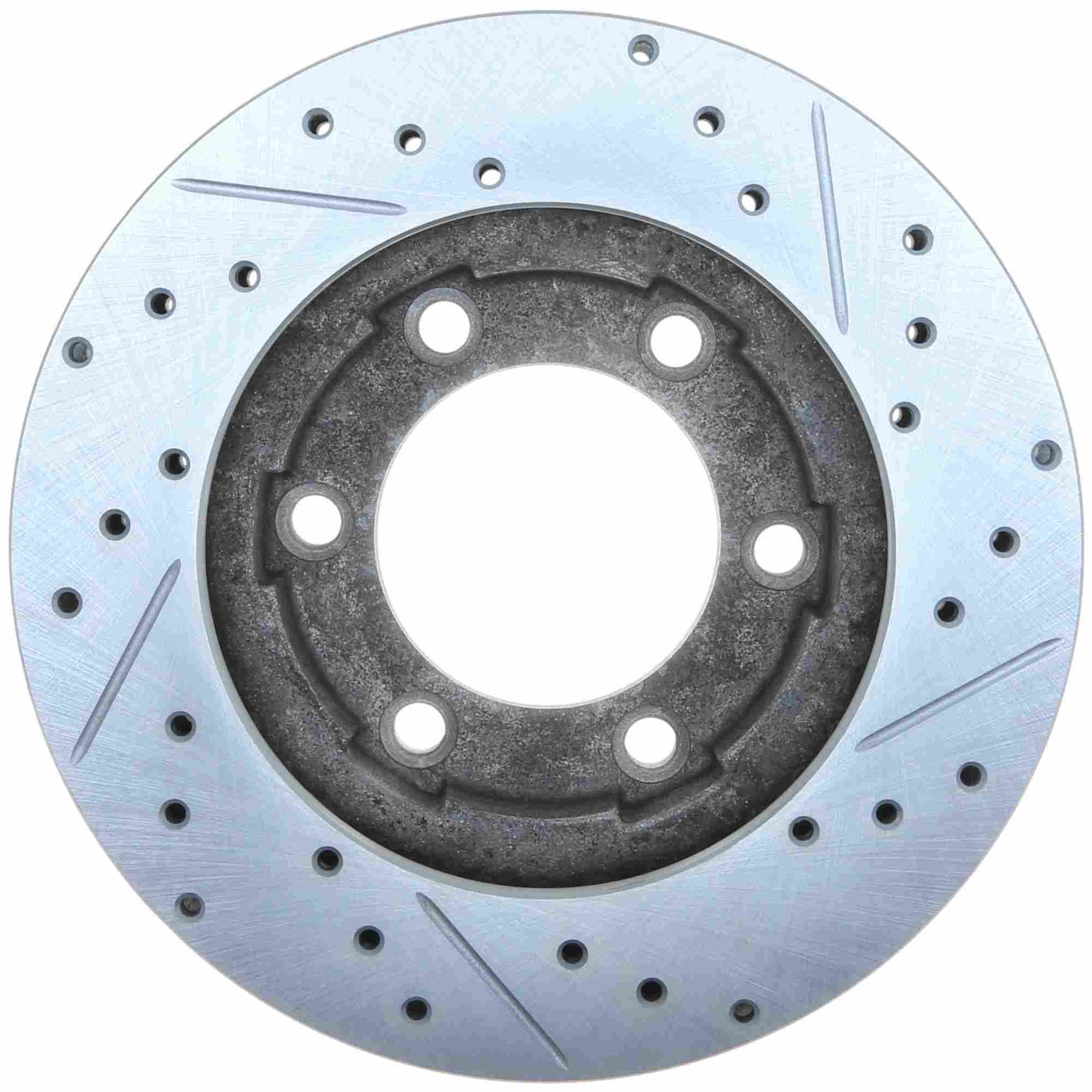 StopTech Select Sport Drilled And Slotted Brake Rotor; Front Right
