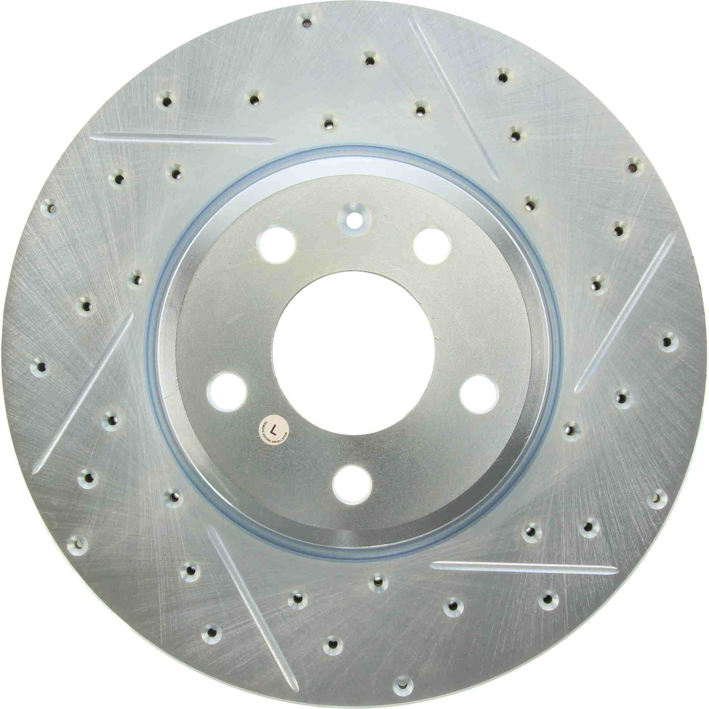 StopTech Select Sport Drilled And Slotted Brake Rotor; Front Left