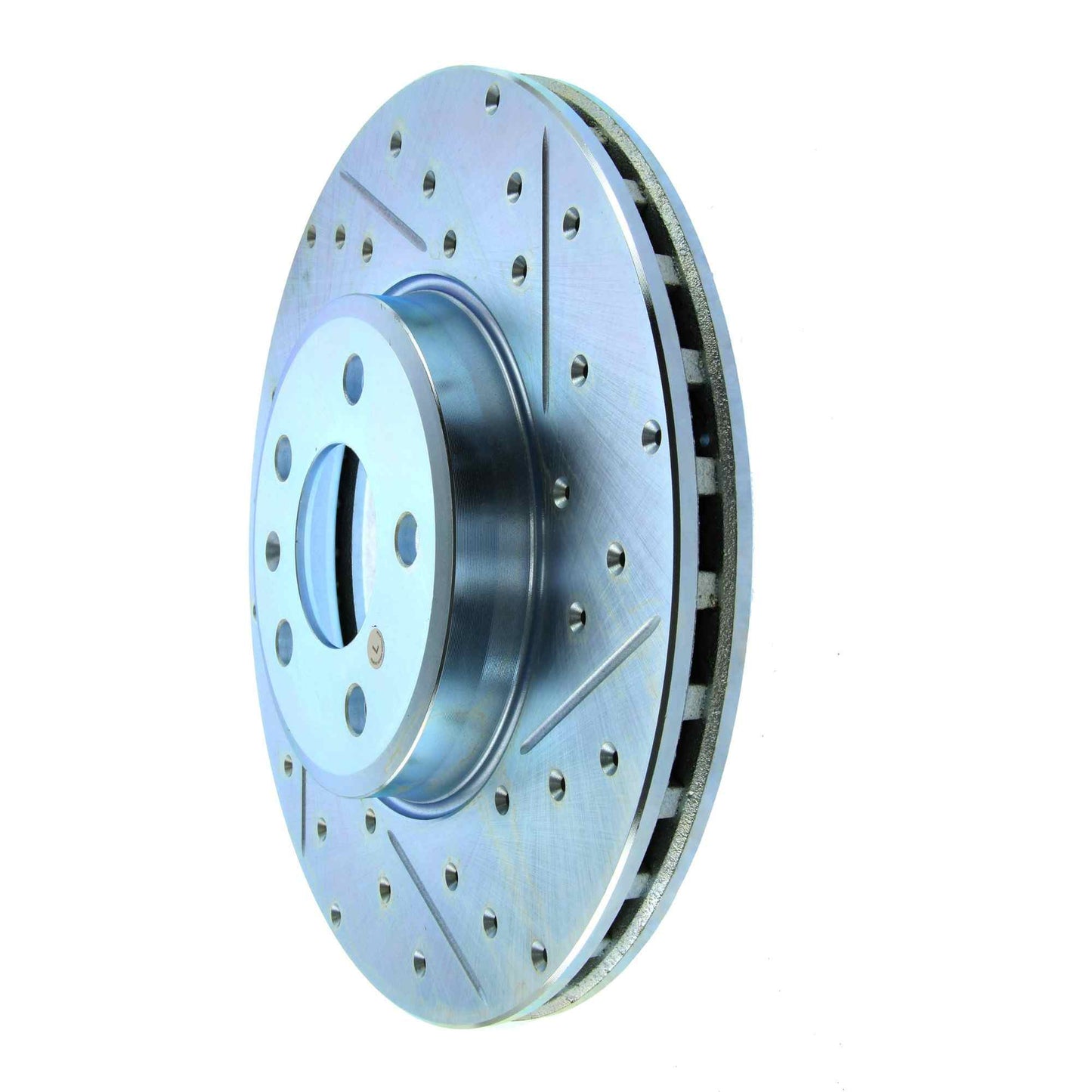 StopTech Select Sport Drilled And Slotted Brake Rotor; Front Left