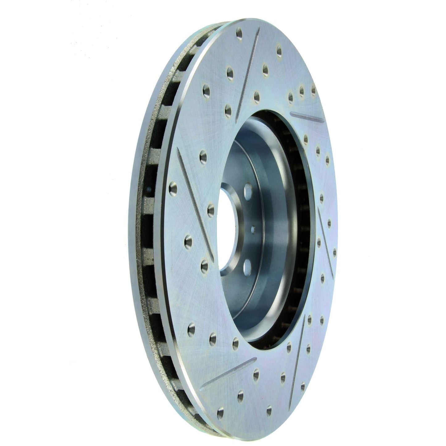 StopTech Select Sport Drilled And Slotted Brake Rotor; Front Left