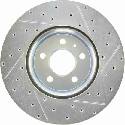 StopTech  Select Sport Drilled And Slotted Brake Rotor; Front Right