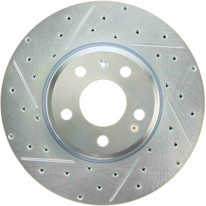 StopTech  Select Sport Drilled And Slotted Brake Rotor; Front Right