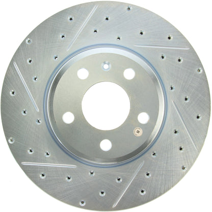 StopTech  Select Sport Drilled And Slotted Brake Rotor; Front Right