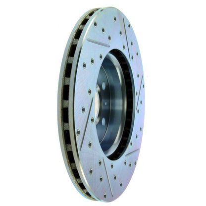 StopTech  Select Sport Drilled And Slotted Brake Rotor; Front Right