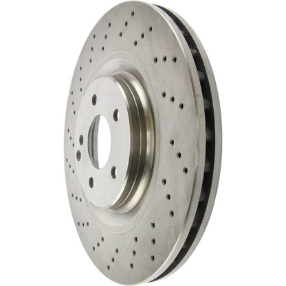 Centric Parts Disc Brake Rotor Standard Drilled with Non-Directional Finishes for 2003-2006 Mercedes-Benz CLK500, 2007-2009 CLK550, 2005-2011 SLK55 AMG 228.35052