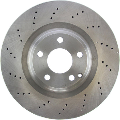 Centric Parts Disc Brake Rotor Standard Drilled with Non-Directional Finishes for 2015-2020 Mercedes-Benz E400 SLC43 AMG SLC300 SLK250 SLK300 SLK350 228.35132