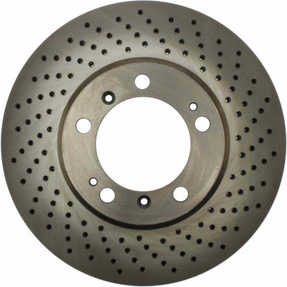Centric Parts Disc Brake Rotor Standard Drilled with Non-Directional Finishes for 2008-1999 Porsche 911, Boxster 2012-2000, Cayman 2012-2006 228.37035