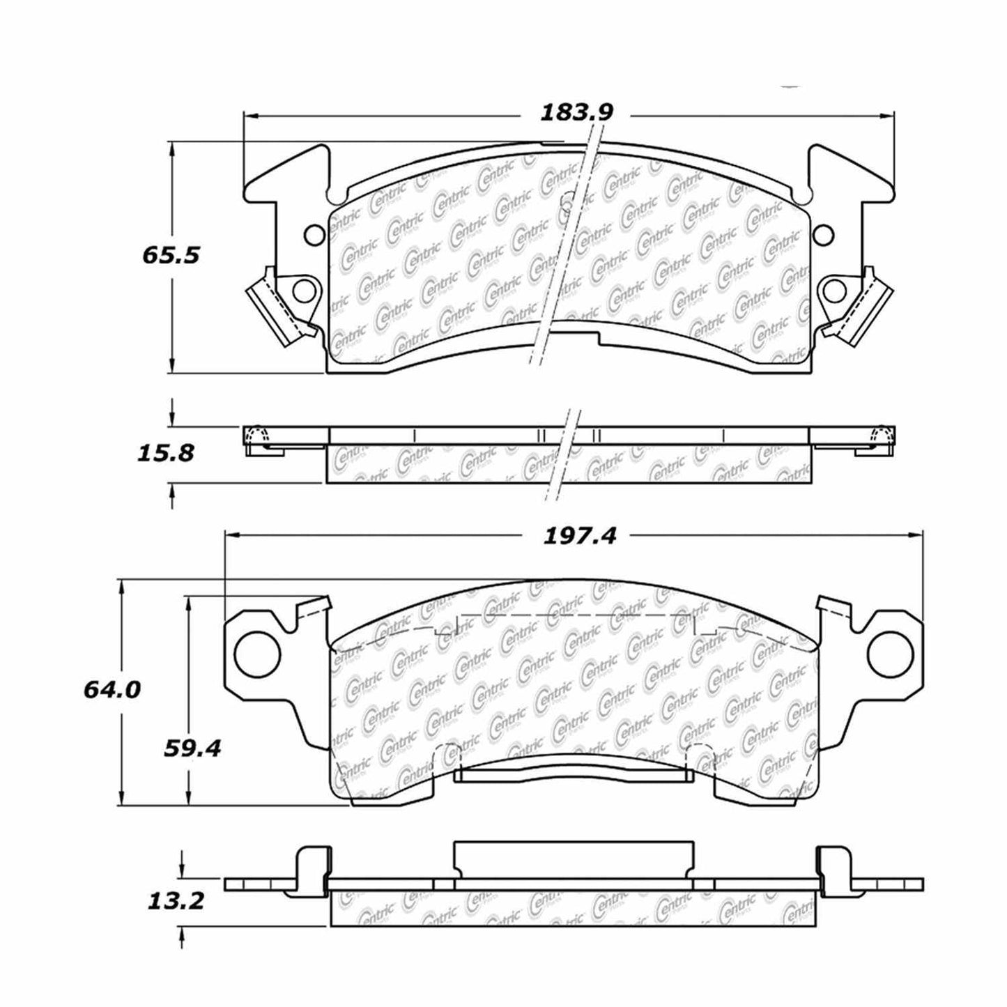 Centric Parts Disc Brake Pad Set 300.00520