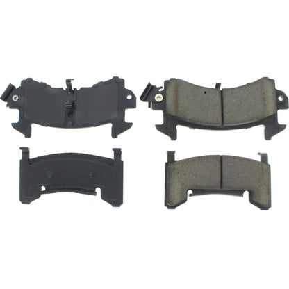 Centric Parts Disc Brake Pad Set Premium Semi-Metallic with Shims and Hardware 300.01540