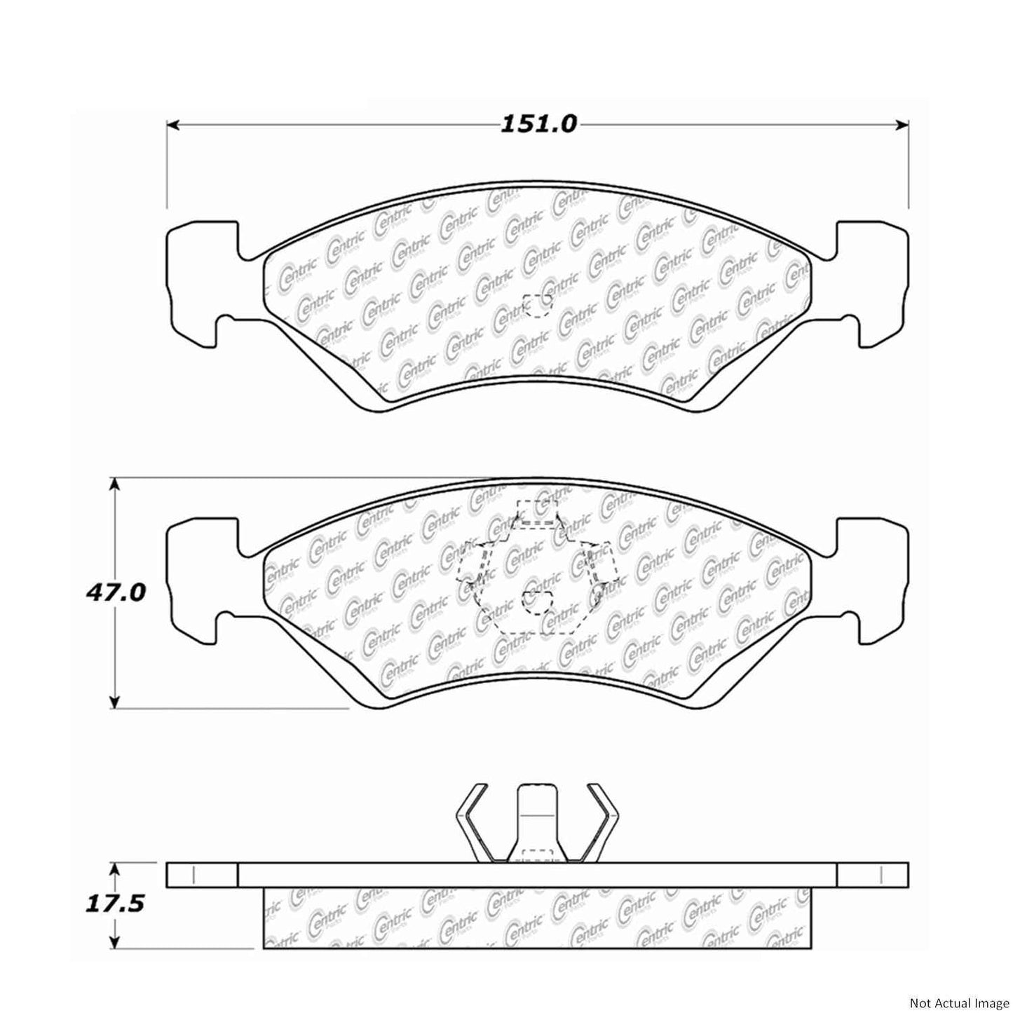 Centric Parts Disc Brake Pad Set for 300.01700