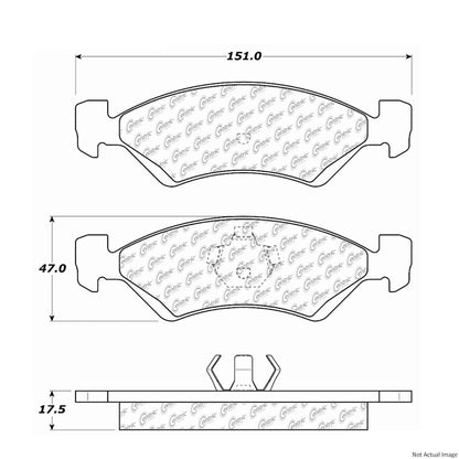 Centric Parts Disc Brake Pad Set for 300.01700