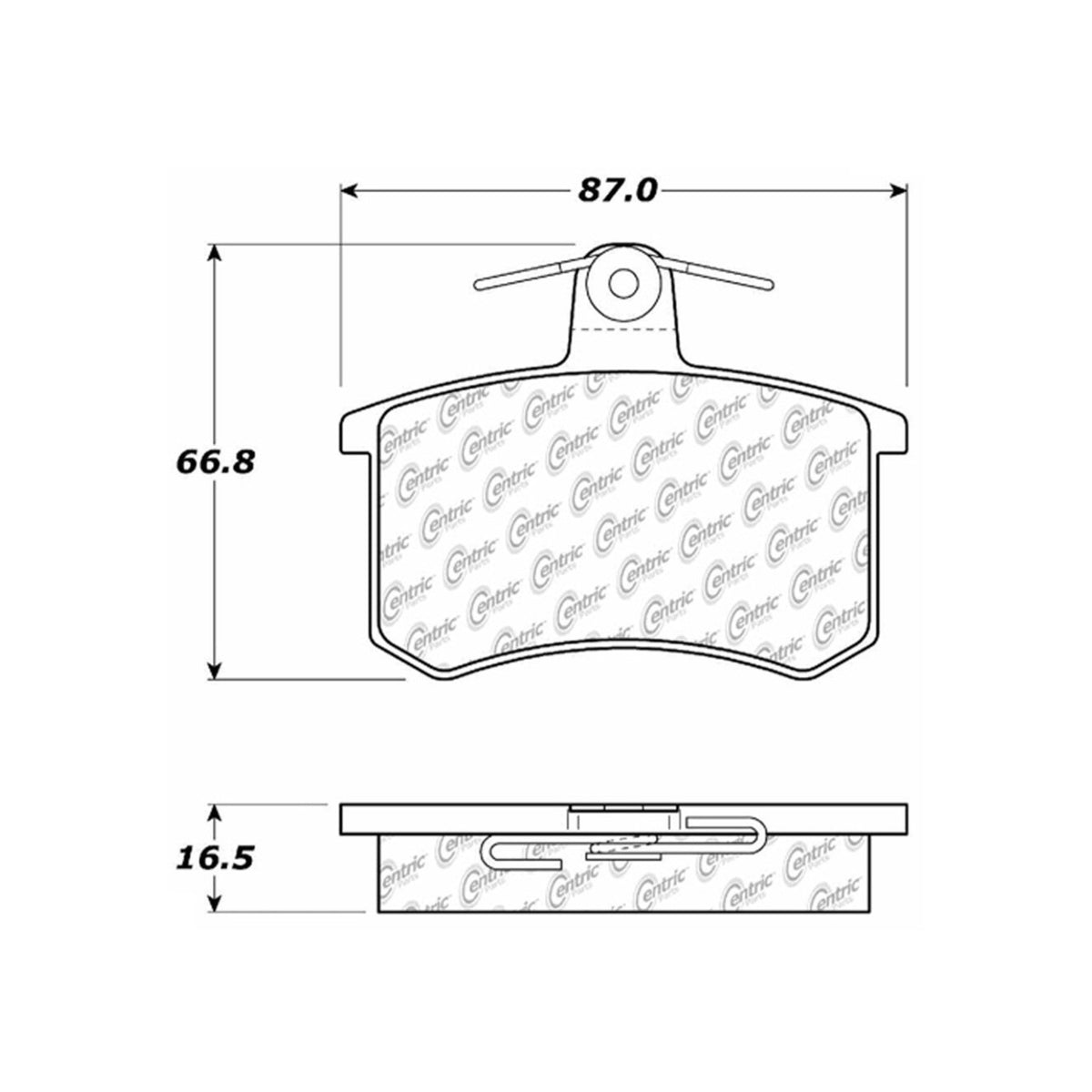 Stoptech Centric Centric Premium Brake Pads 300.02280