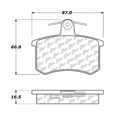 Stoptech Centric Centric Premium Brake Pads 300.02280