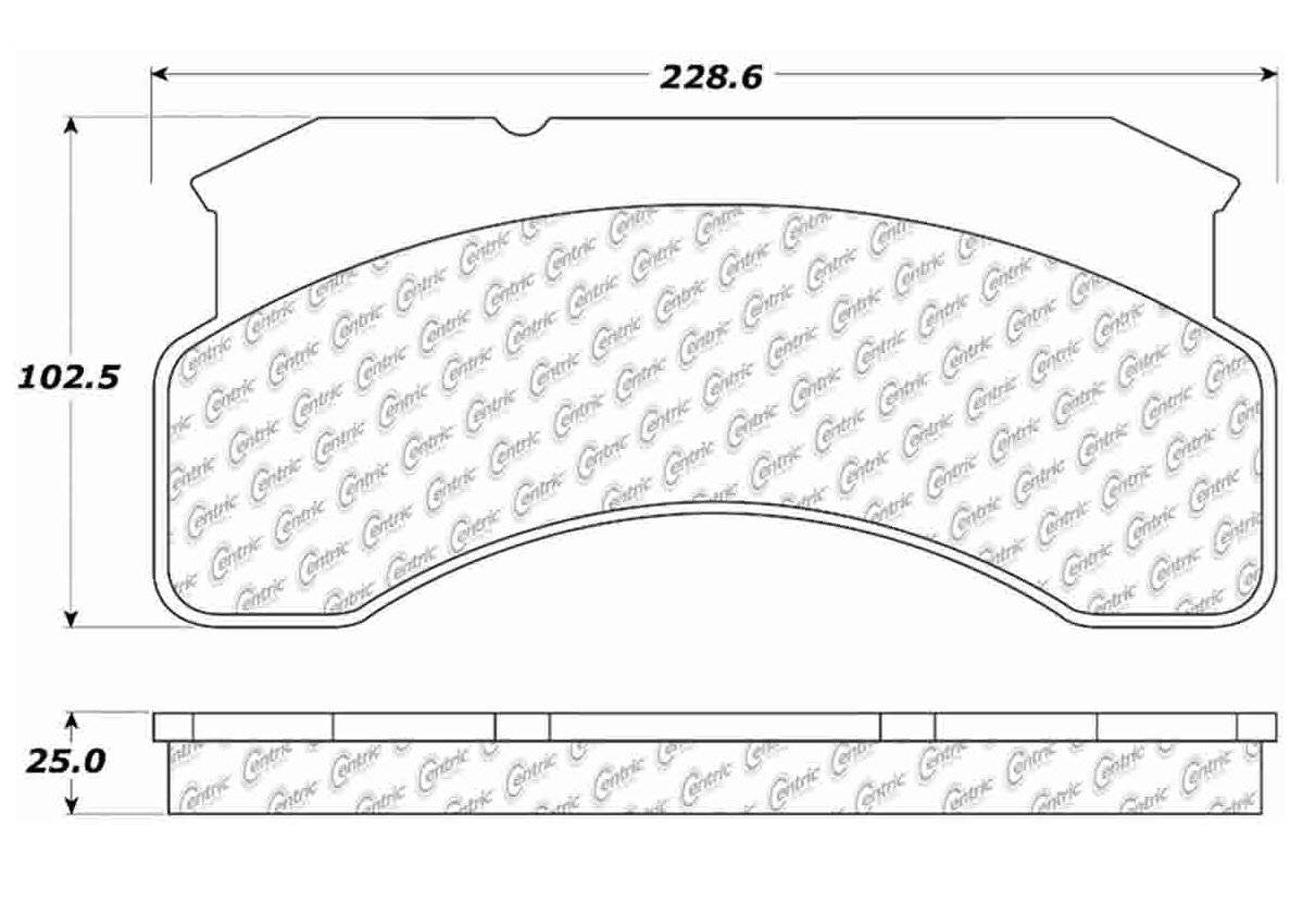 Centric Parts Disc Brake Pad Set Premium Semi-Metallic with Shims 300.02360