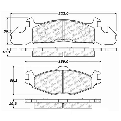 Stoptech Centric Centric Premium Brake Pads 300.02590