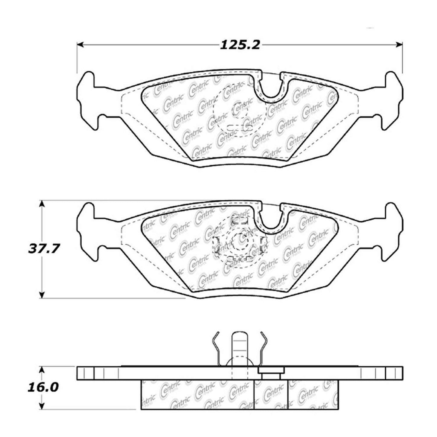 Stoptech Centric Centric Premium Brake Pads 300.02790