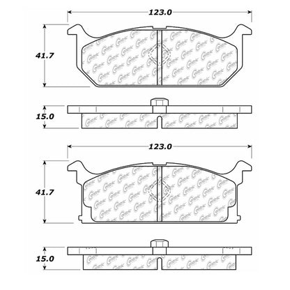 Stoptech Centric Centric Premium Brake Pads 300.02960