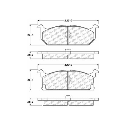 Stoptech Centric Centric Premium Brake Pads 300.02960