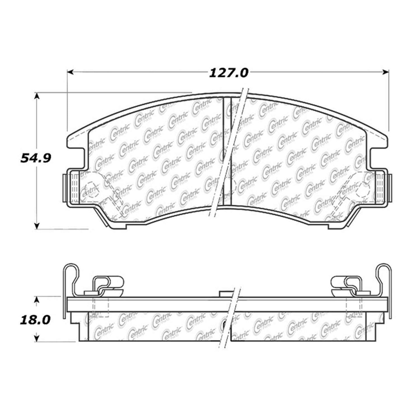 Stoptech Centric Centric Premium Brake Pads 300.03110