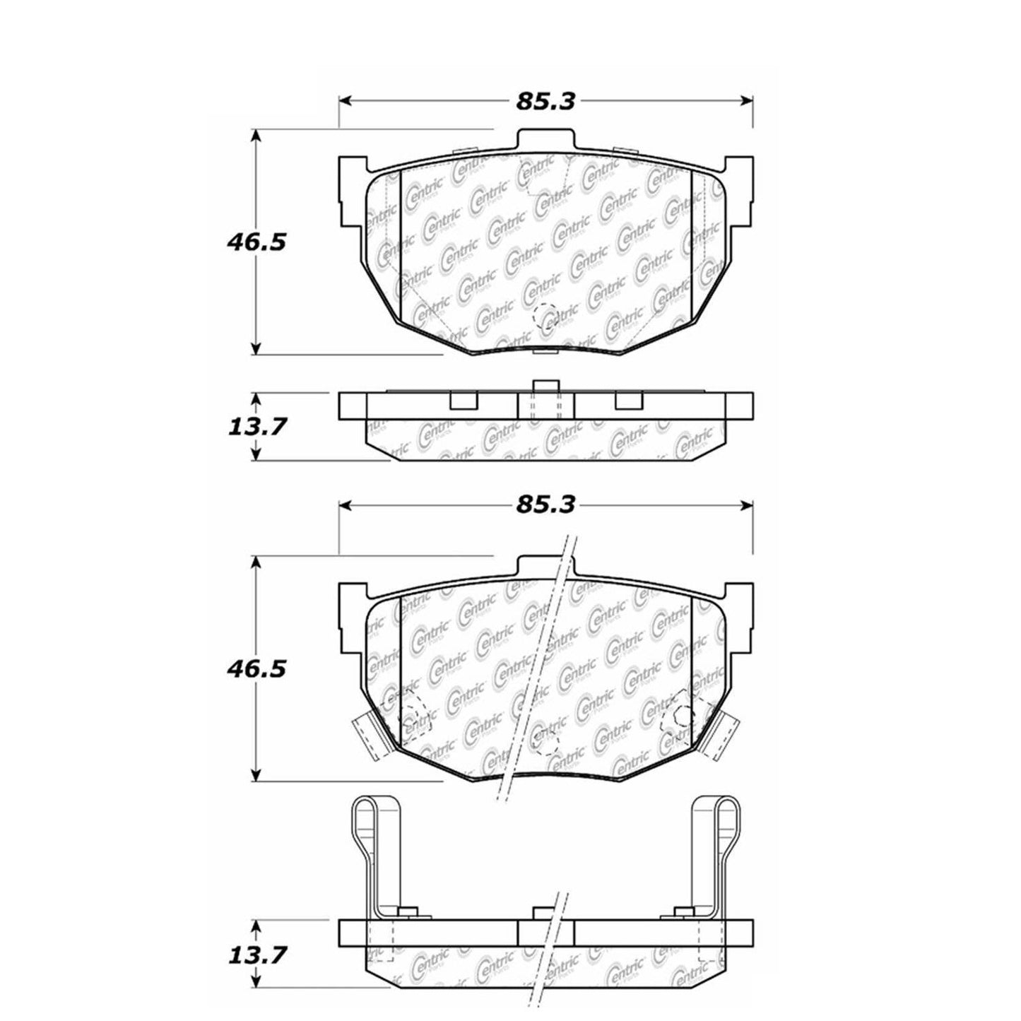 Centric Parts Disc Brake Pad Set 300.03230