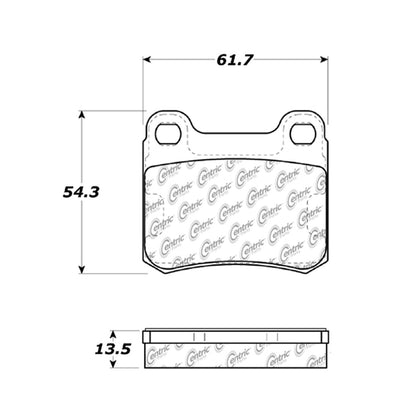 Centric Parts Disc Brake Pad Set 300.03350