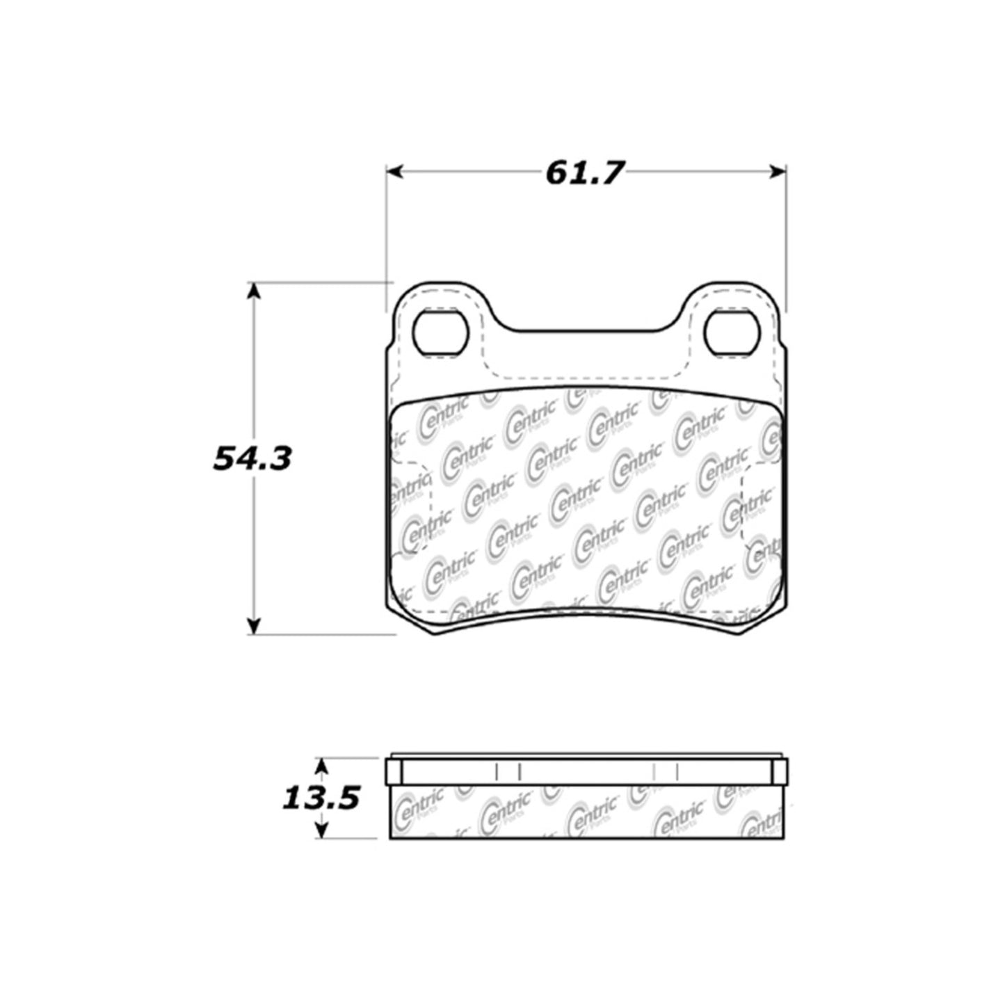 Centric Parts Disc Brake Pad Set 300.03350