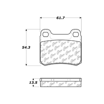 Centric Parts Disc Brake Pad Set 300.03350