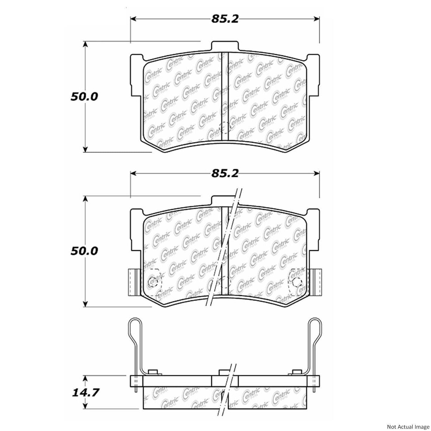 Stoptech Centric Centric Premium Brake Pads 300.03420