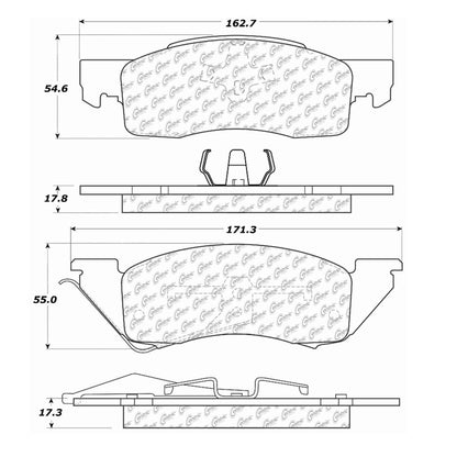 Centric Parts Disc Brake Pad Set 300.03440