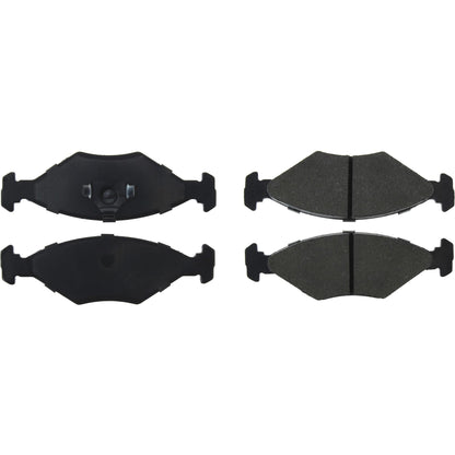 Centric Parts Disc Brake Pad Set Premium Semi-Metallic with Shims for Volkswagen Fox 1987-1993 Pointer 2009-1999 Van 2009-2003 300.03500